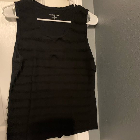 Cold water creek black tank top - Picture 1 of 2